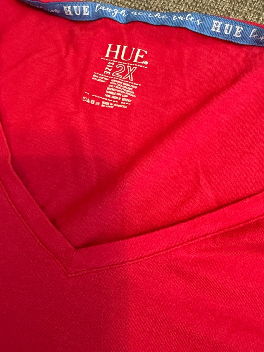 Hue Capri pants and shirt pajama set. Womens size 2x. - Picture 3 of 5